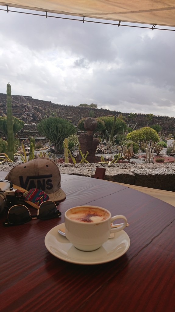 Cappucino Regenwetter Wolken Kakteen