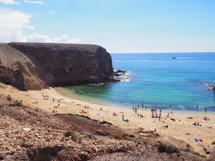 Wanderung Papagayo Strände Sommer Wasser Schwimmen Strand