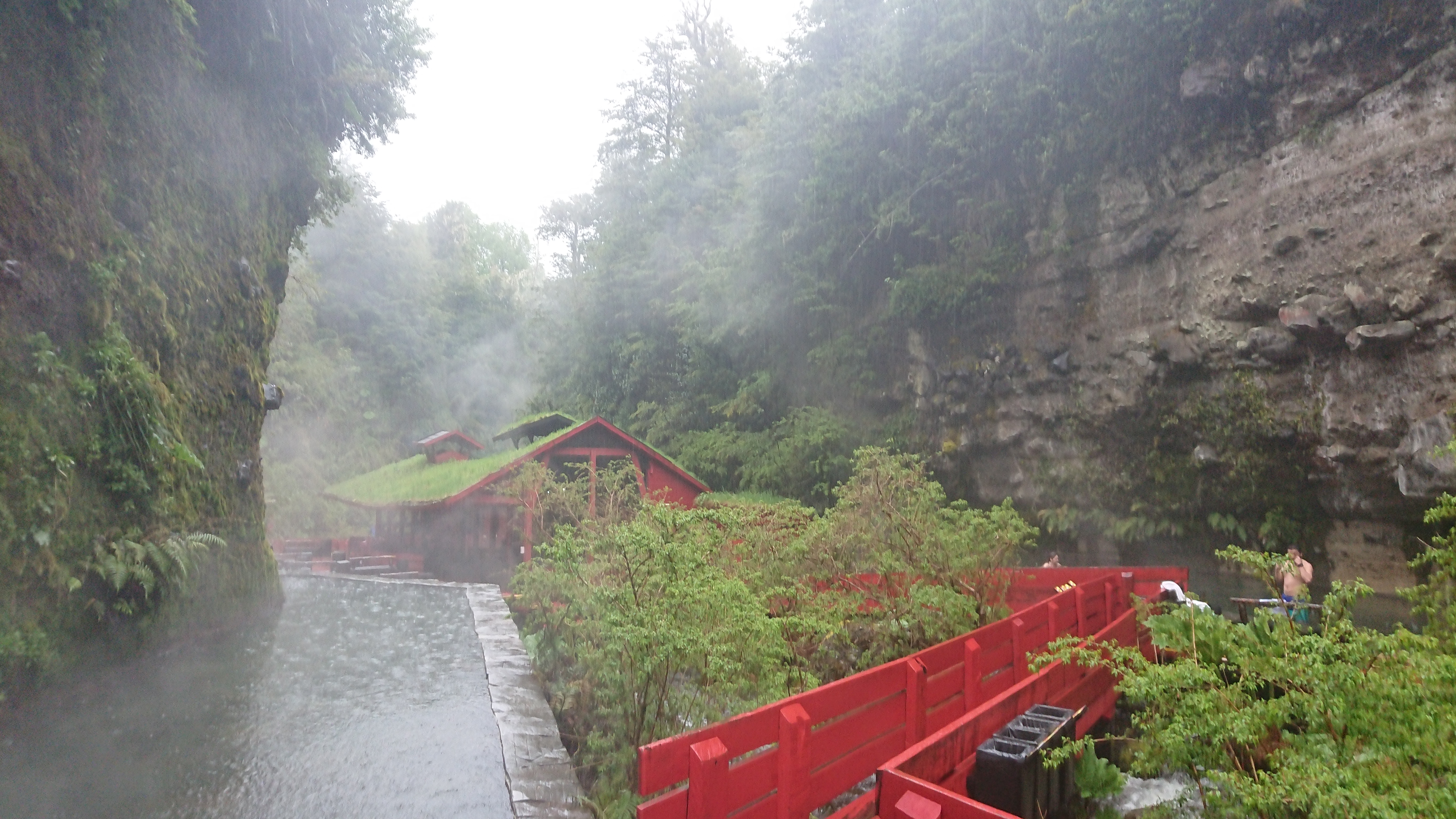 Angekommen in den Termas, besonders bei dem Wetter irgendwie schön