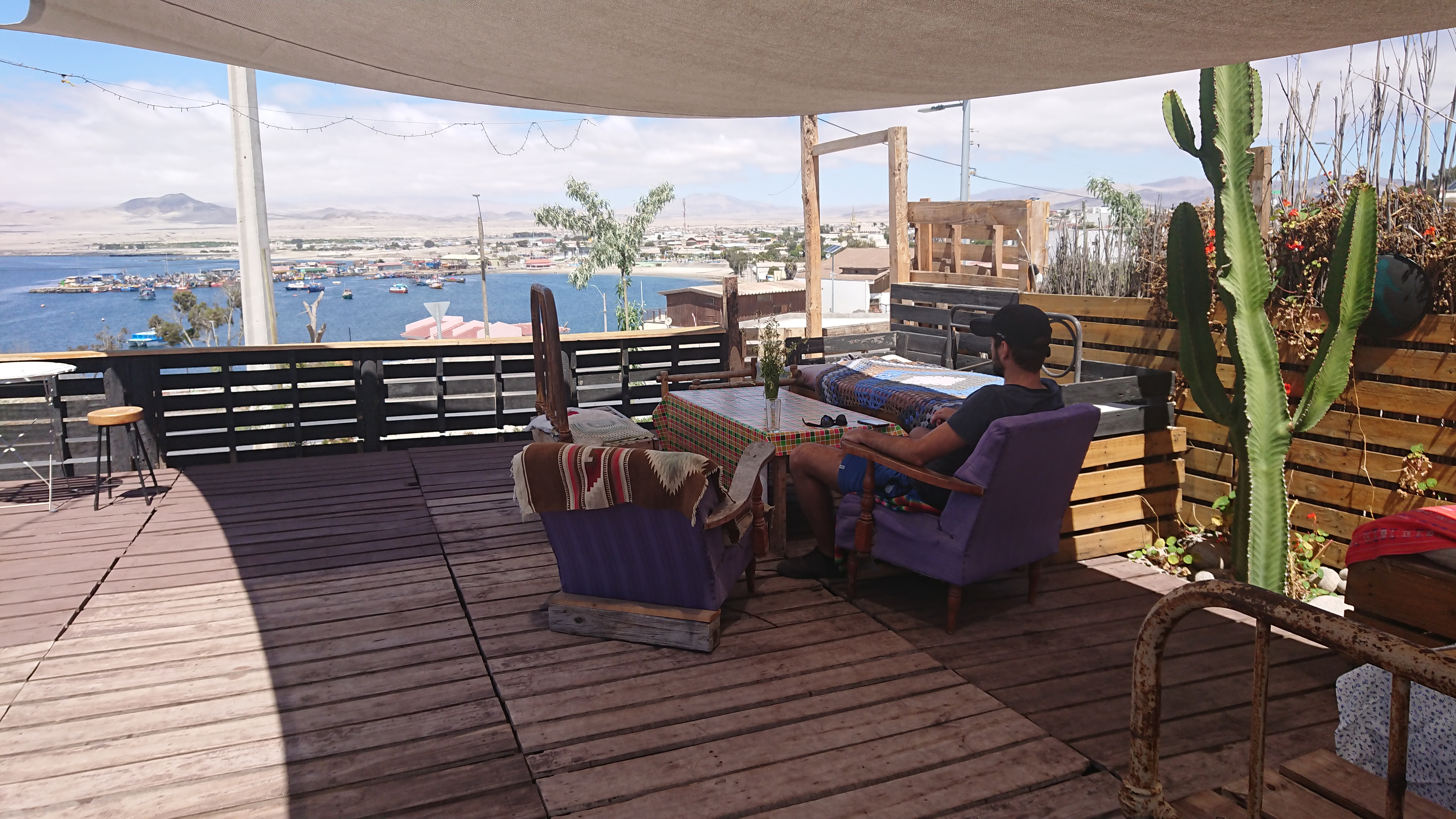 Pause im Café Mirador - mit Sonne!