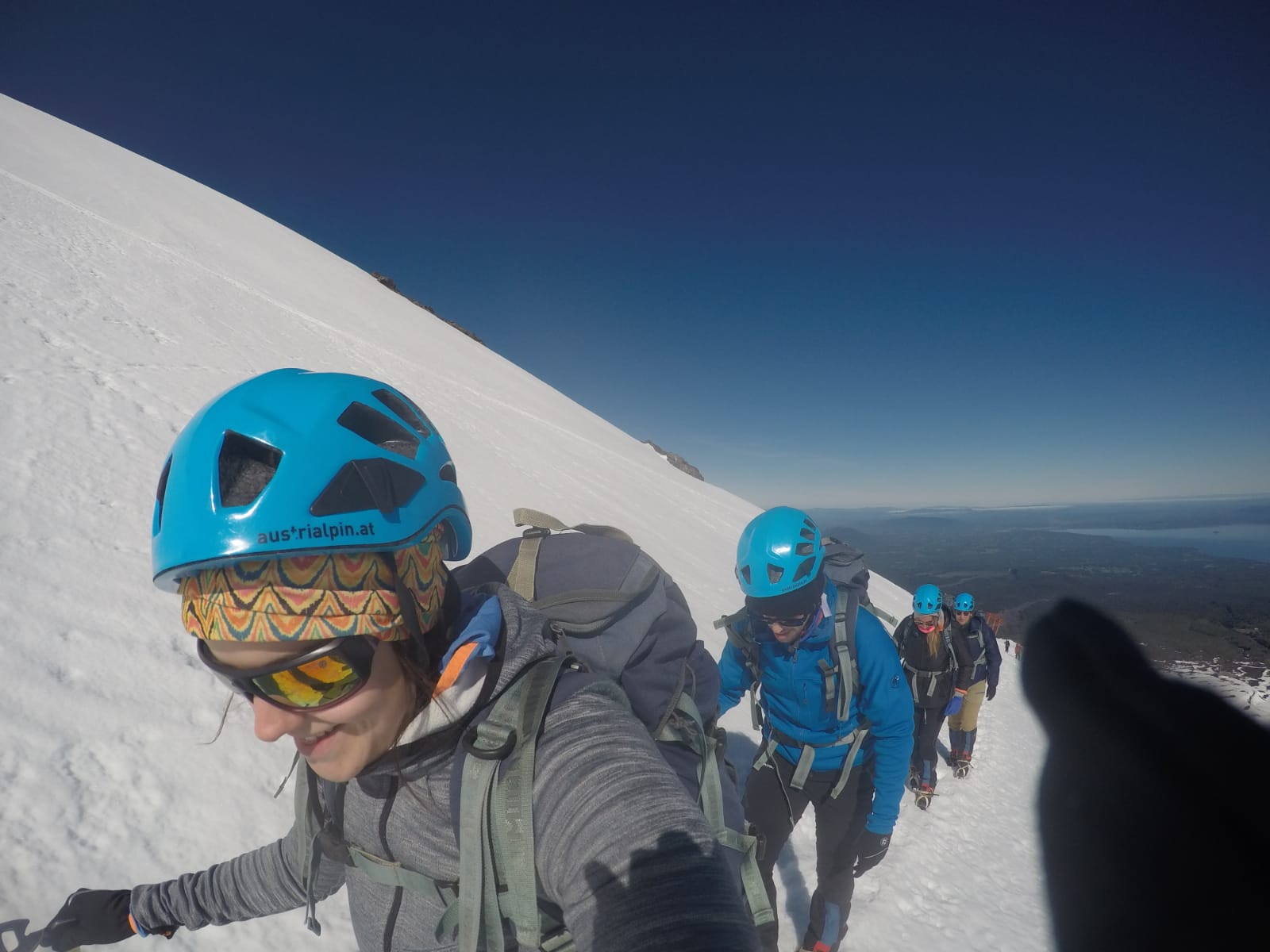 Unsere Wandertruppe inkl. Finger im Bild!