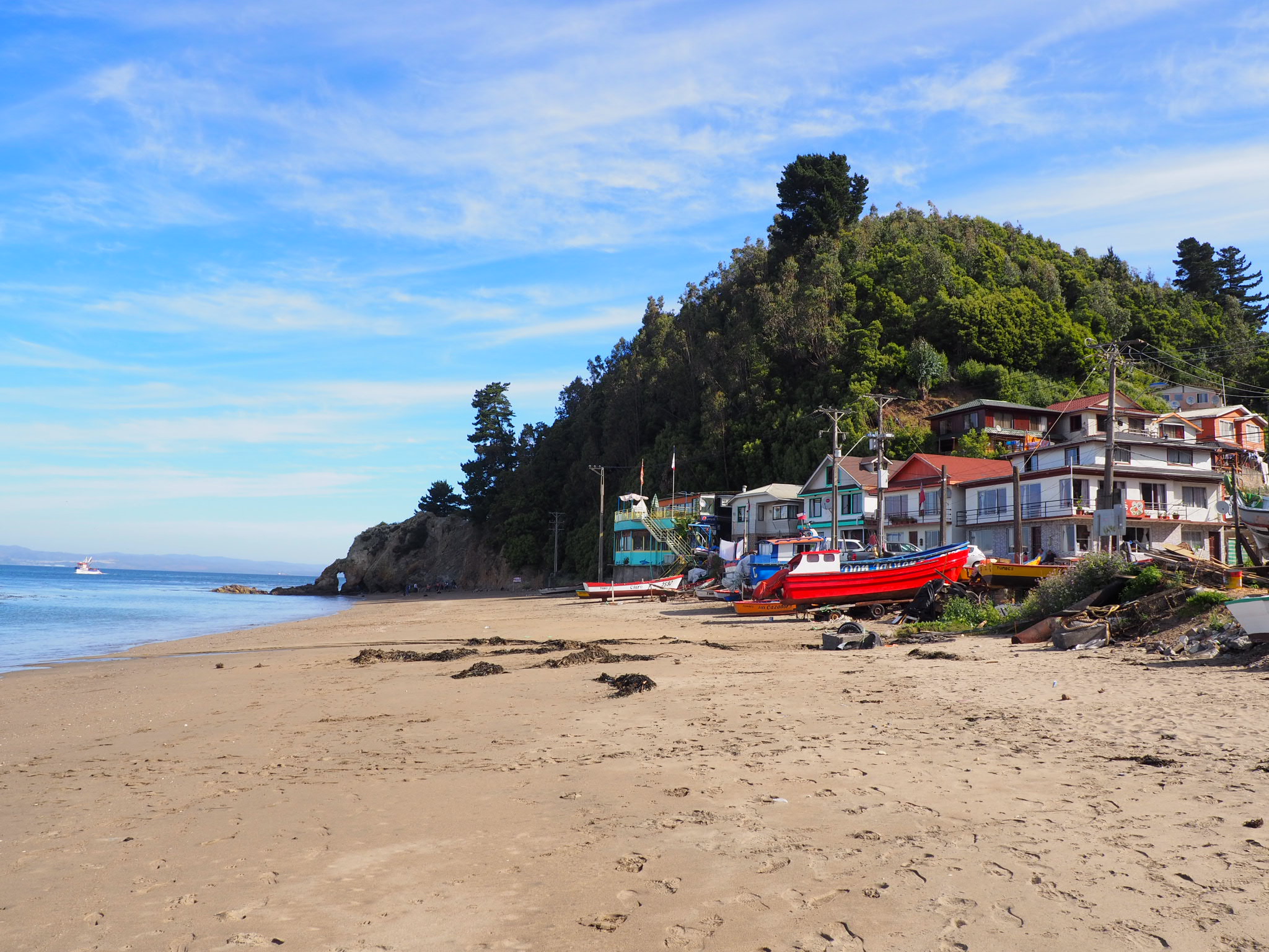 Das Fischerdorf Coliumo