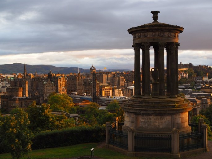 Sonnenuntergang auf dem Calton Hill