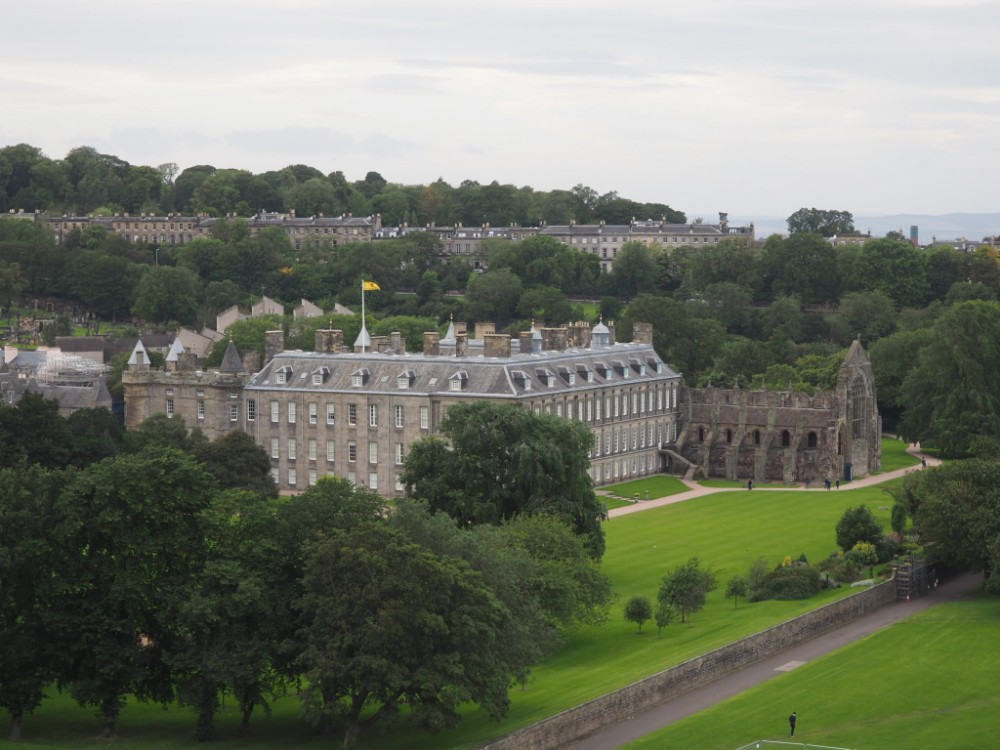 Blick auf den Holyrood Palace