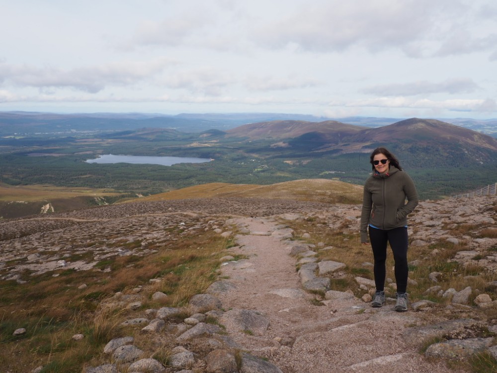 Der Ausblick beim Aufstieg auf den Cairngorm Mountain
