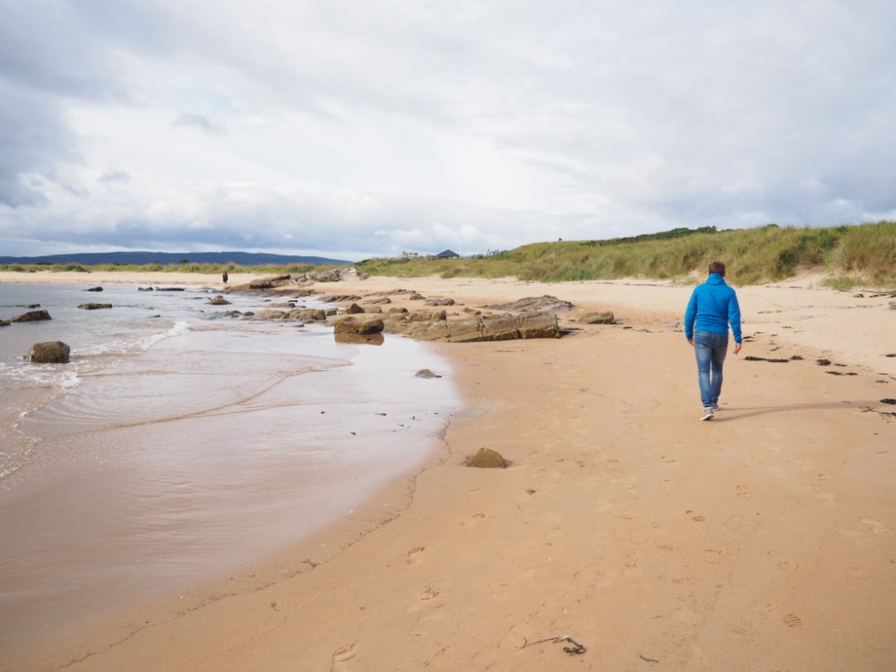 ...mit einem kleinen Strandspaziergang