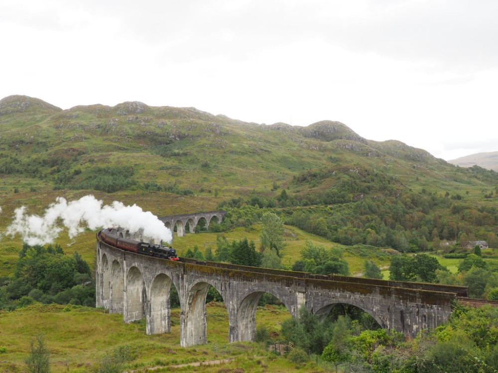 Definitiv ein Gänsehautmoment - der Jacobite auf dem Glenfinnan Viaduct