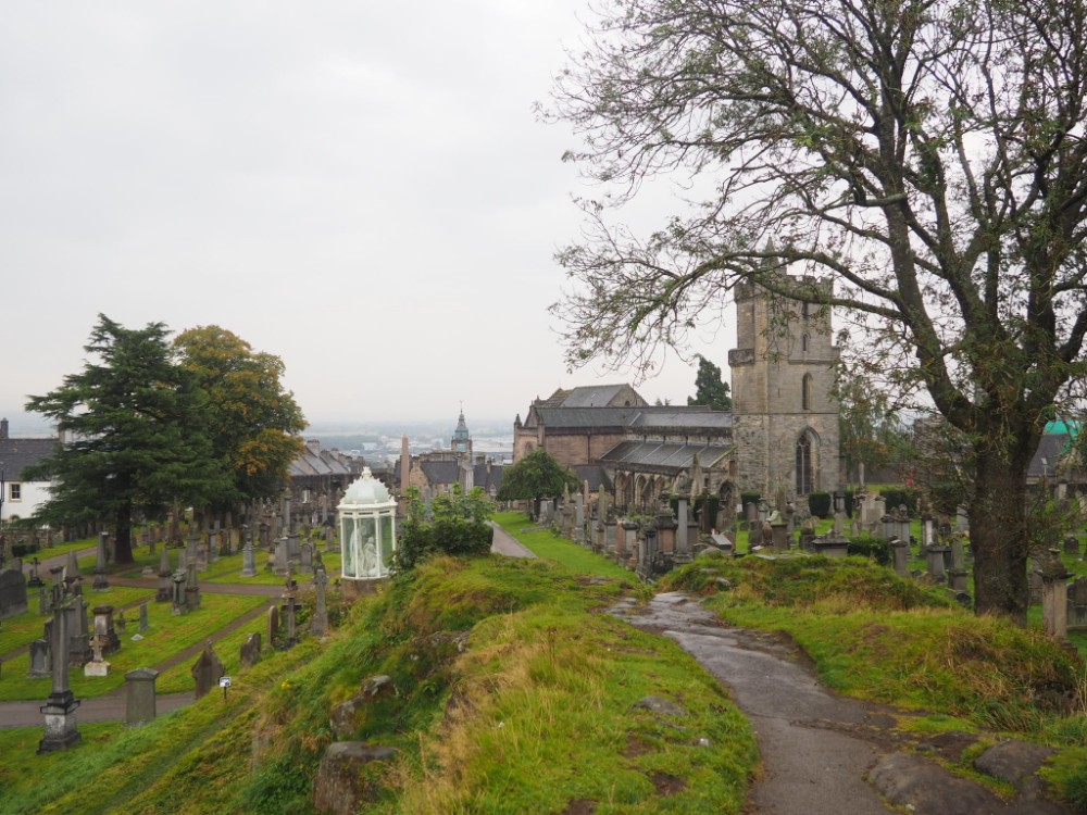 Auf dem Friedhof in Stirling