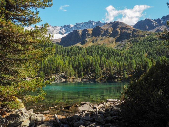 Erster Zwischenstopp am Lagh da Saoseo