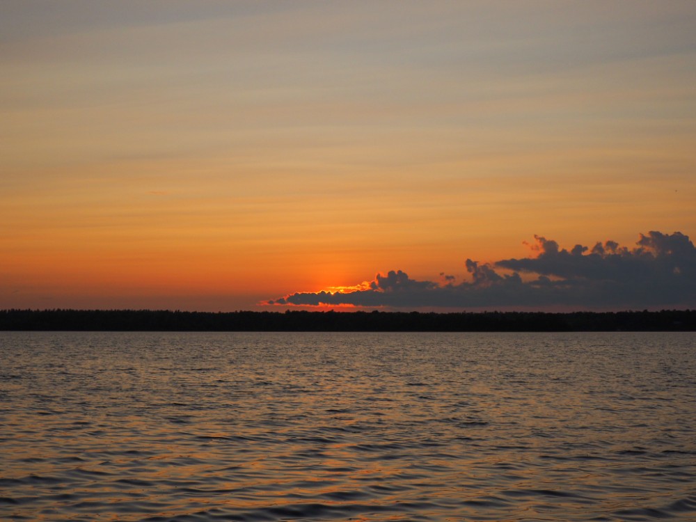 Wenigstens gibt es heute einen tollen Sonnenuntergang