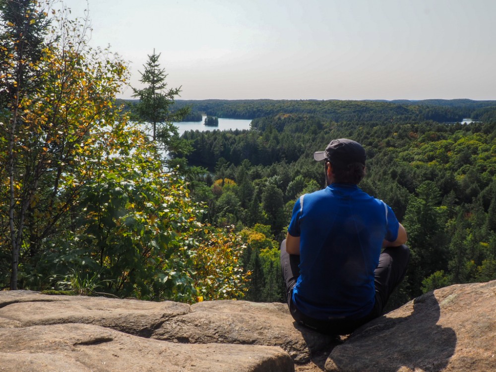 Der Ausblick wird in Ruhe genossen