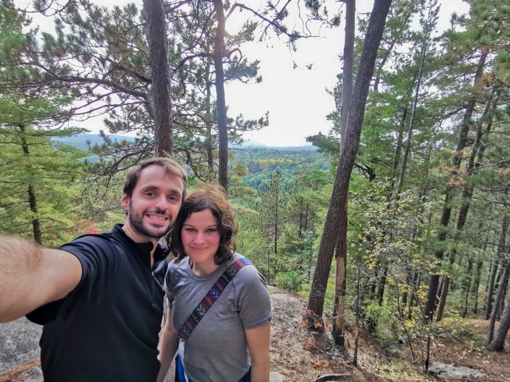 Kurze Pause am Lookout Trail