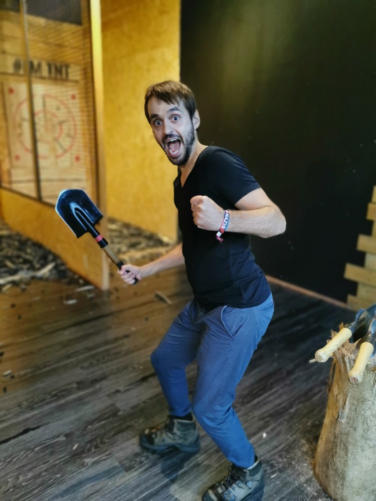 Besonders die Schaufeln haben es Marcus angetan 😀