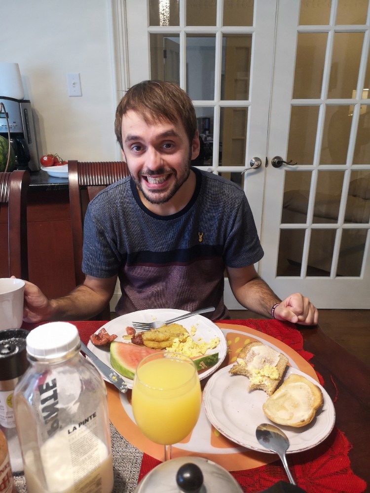 Kelvin zaubert uns wieder sehr leckeres Frühstück