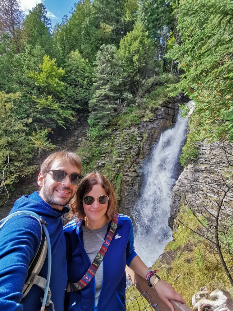 Kurzes Selfie an der ersten Aussichtsplattform