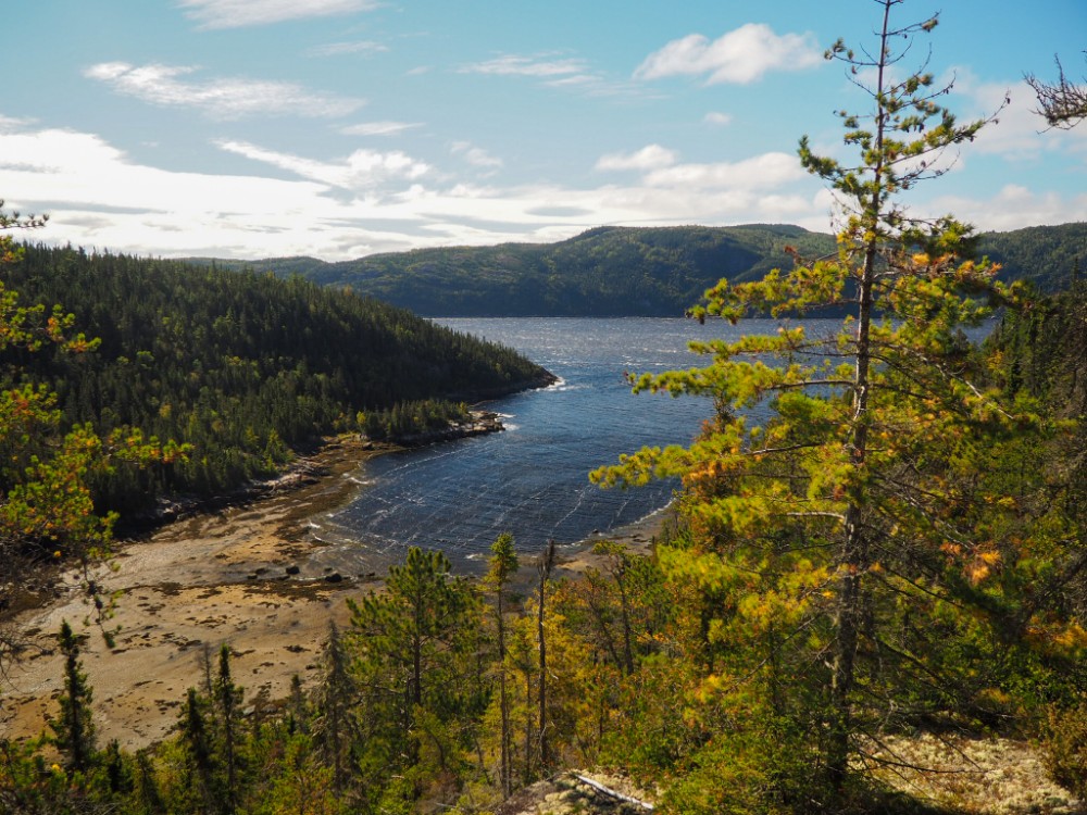 Toller Blick auf den Fjord Saguenay