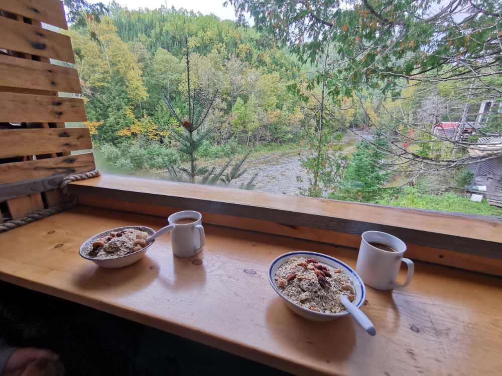 Wieder ein Frühstück mit traumhaftem Ausblick
