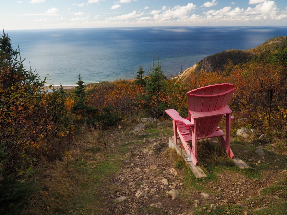Der höchste Punkt des Acadian Trail