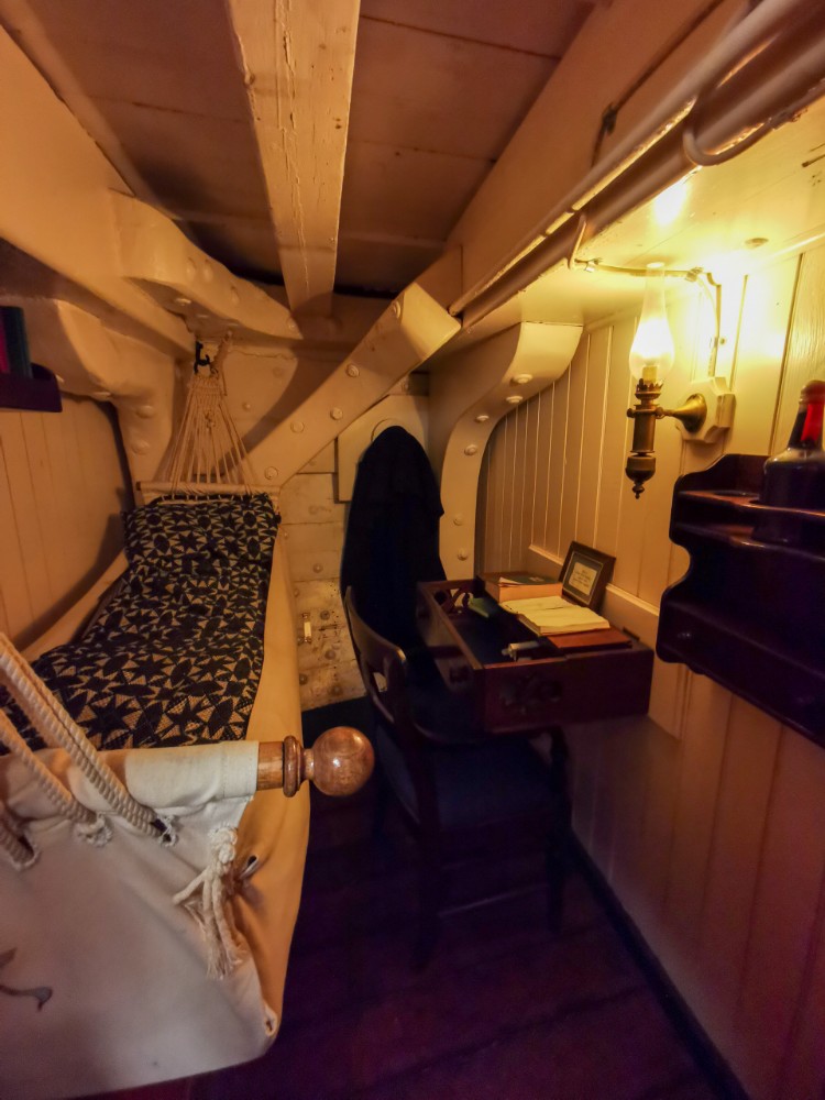 Eine Kabine auf der USS Constitution