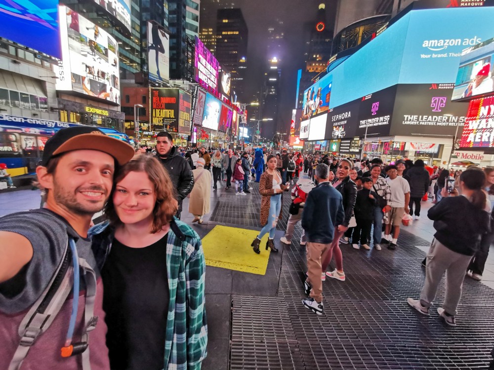Quasi taghell am Times Square