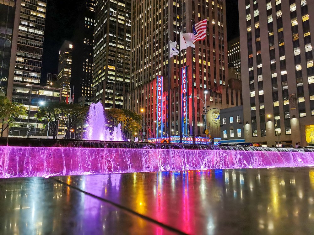 Blick zurück aufs Rockefeller Center