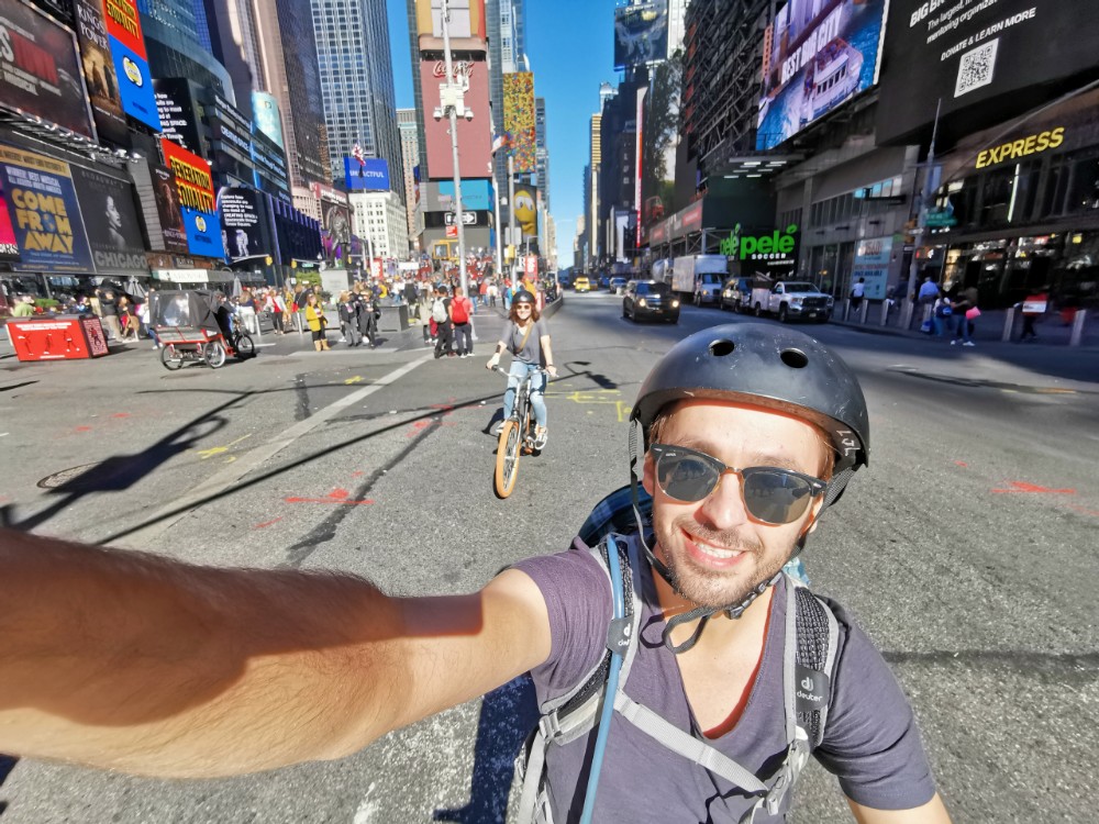Einmal am Times Square vorbei 🚲