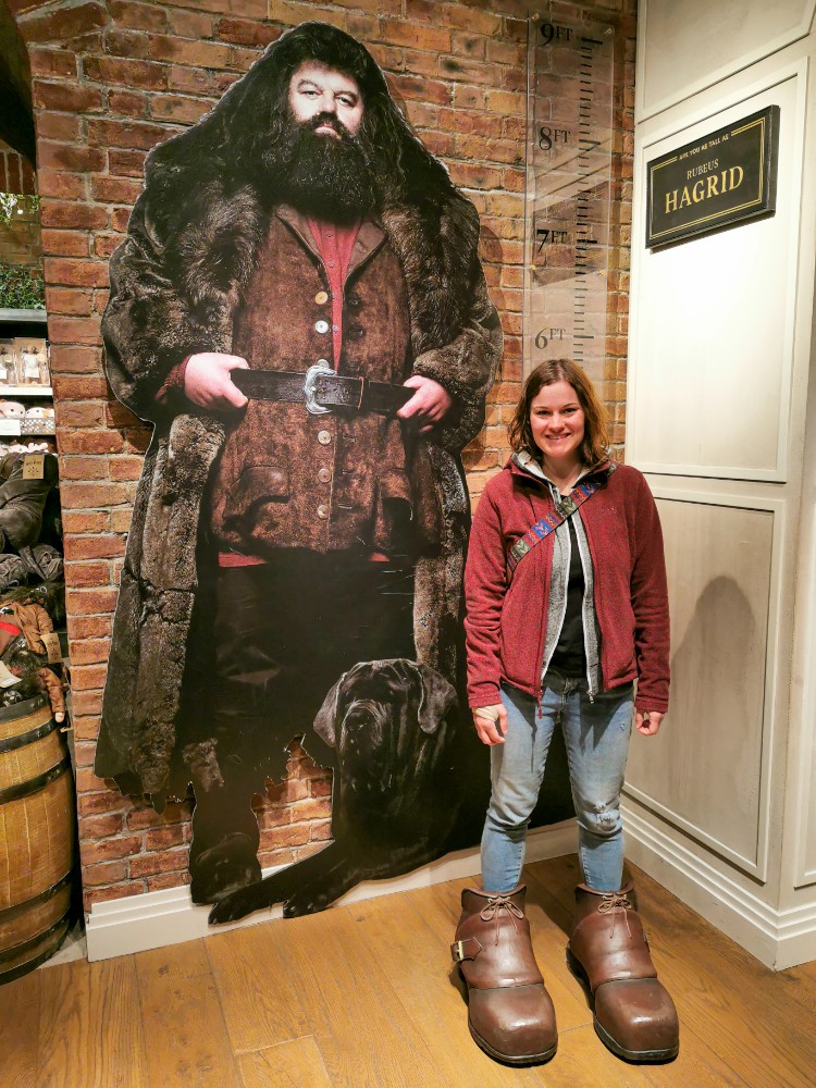 Hab mal geschaut, Hagrids Fußstapfen sind definitiv zu groß für mich!