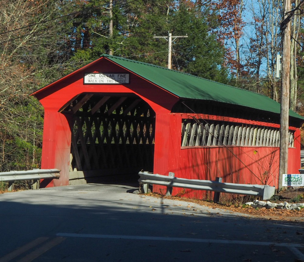 Die schöne Chiselville Covered Bridge