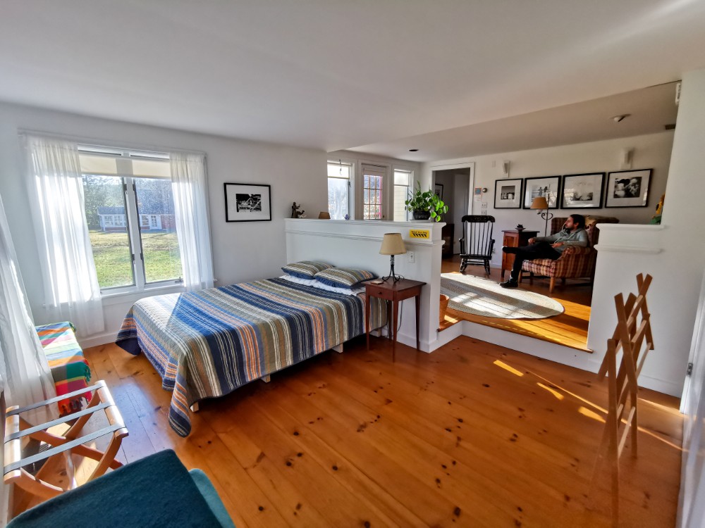 Unser Airbnb mit tollem Ausblick in den Garten