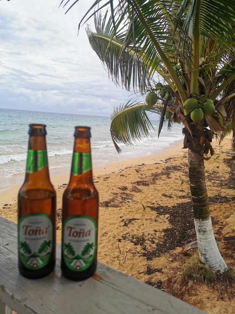 Abschiedsbier in der Strandbar
