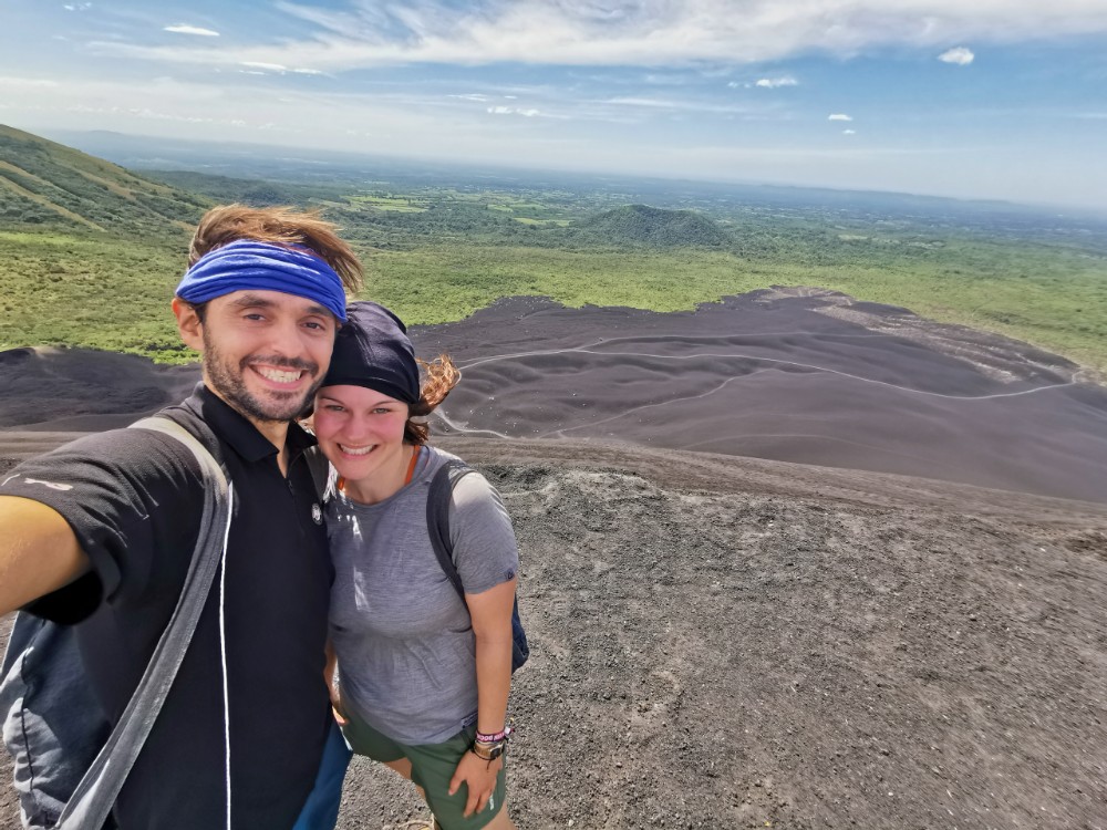 Tolle Aussichten vom Gipfel des Cerro Negro