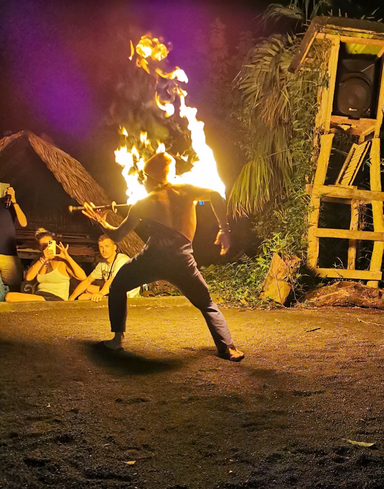 Die Feuershow im Zopilote