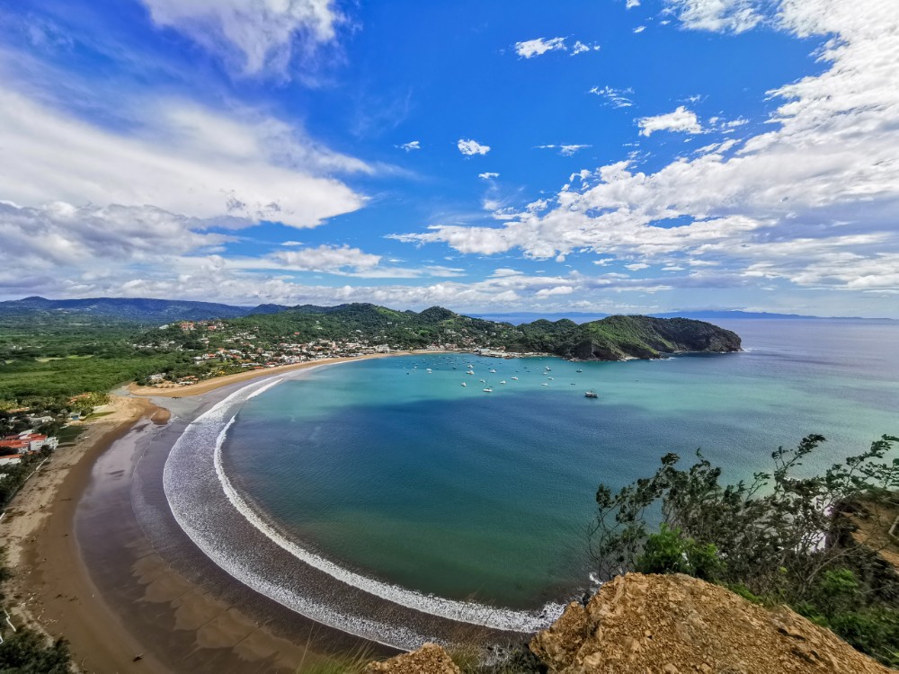 Die Bucht von San Juan, dahinter kommt schon Costa Rica