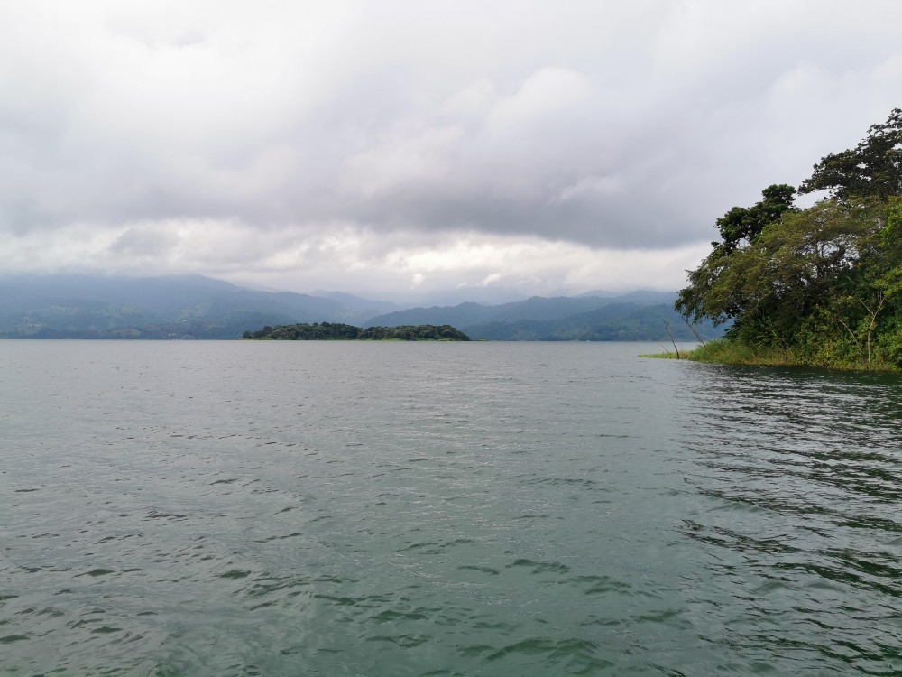 Unsere Aussicht vom Boot