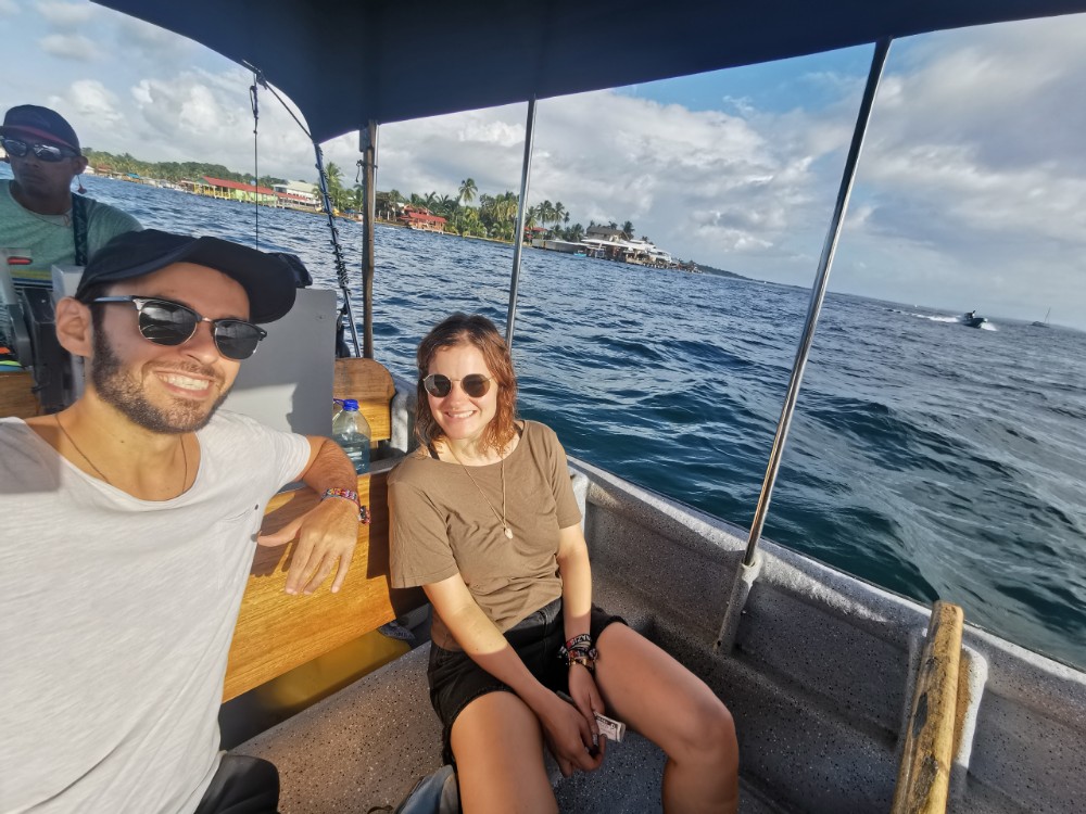 Mit dem Taxiboot zurück nach Bocas Town