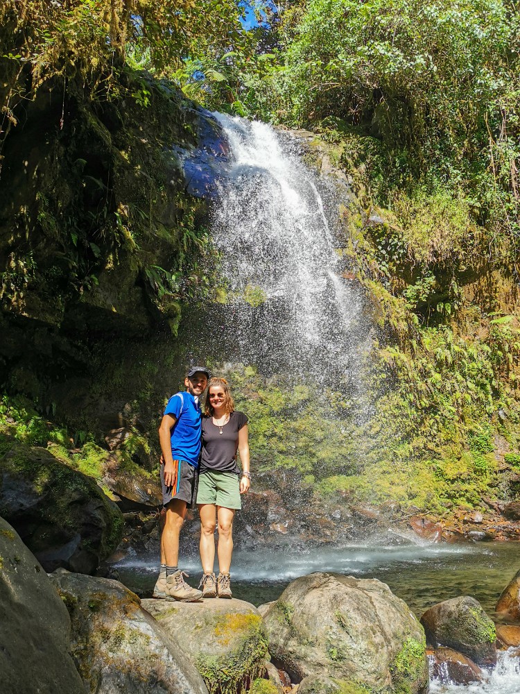 Kurzes Beweisfoto am dritten Wasserfall