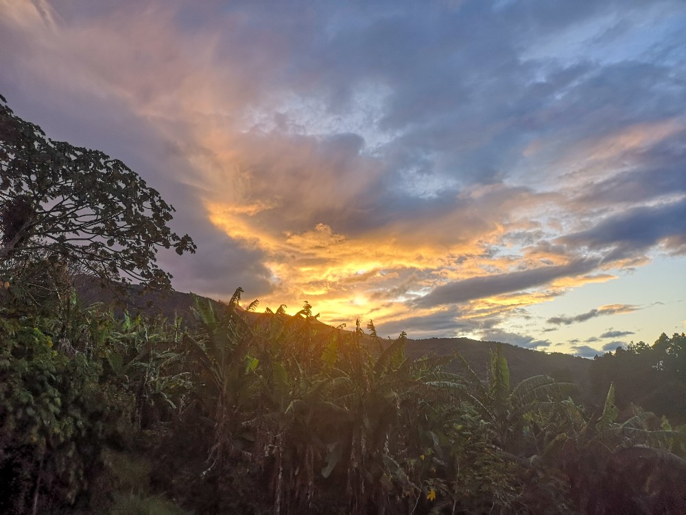 Der Sonnenaufgang als erstes Tageshighlight