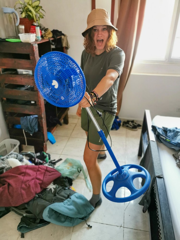Erstmal schauen, wie sich der neue Hut in Alltahssituationen trägt