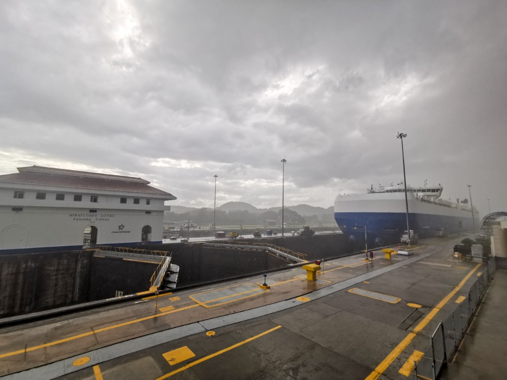 Nachher, sogar mit Regen
