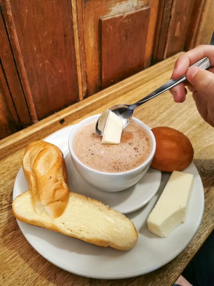 Die heiße Schokolade mit Käse 😀