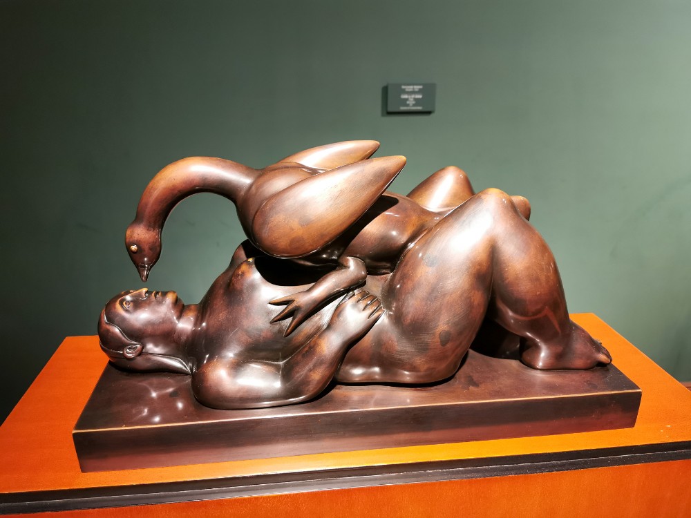 Eine der Bronzen des Museums