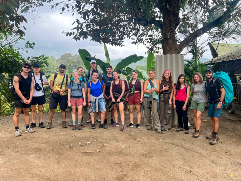 Erstes Gruppenfoto zum Start