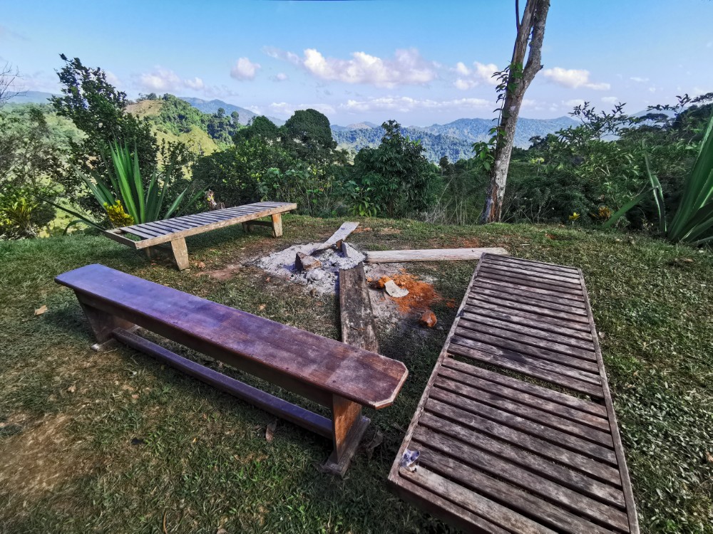 Die tolle Feuerstelle am Camp Vista Hermosa