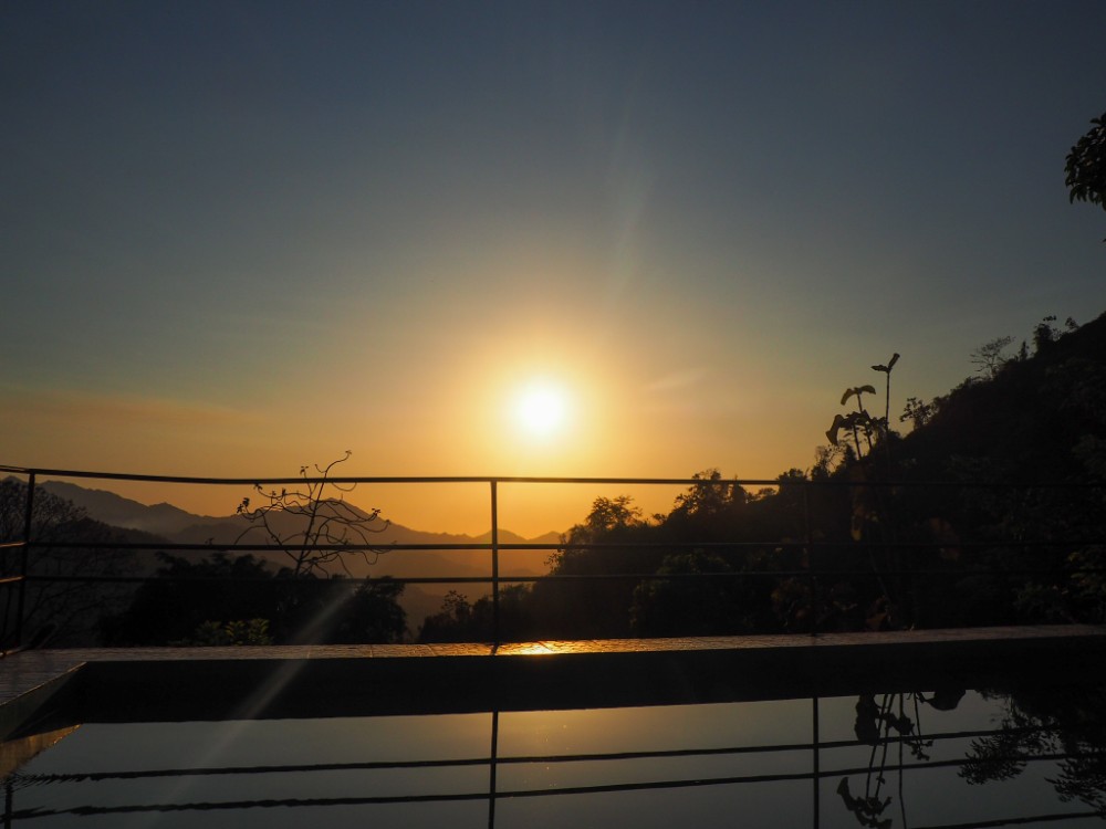 Unser Ausblick zum Bier in der Finca San Rafael