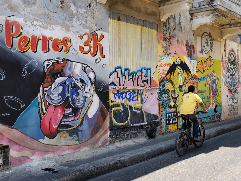 Überall Graffitis