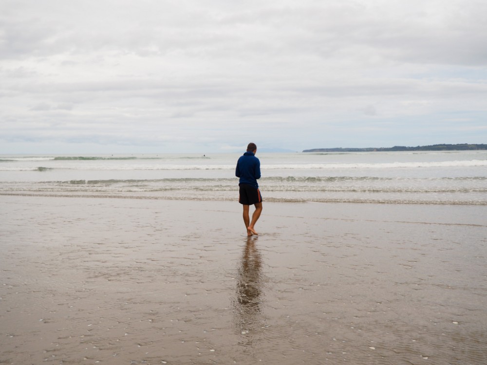 Wenigstens mit den Füßen waren wir im Meer