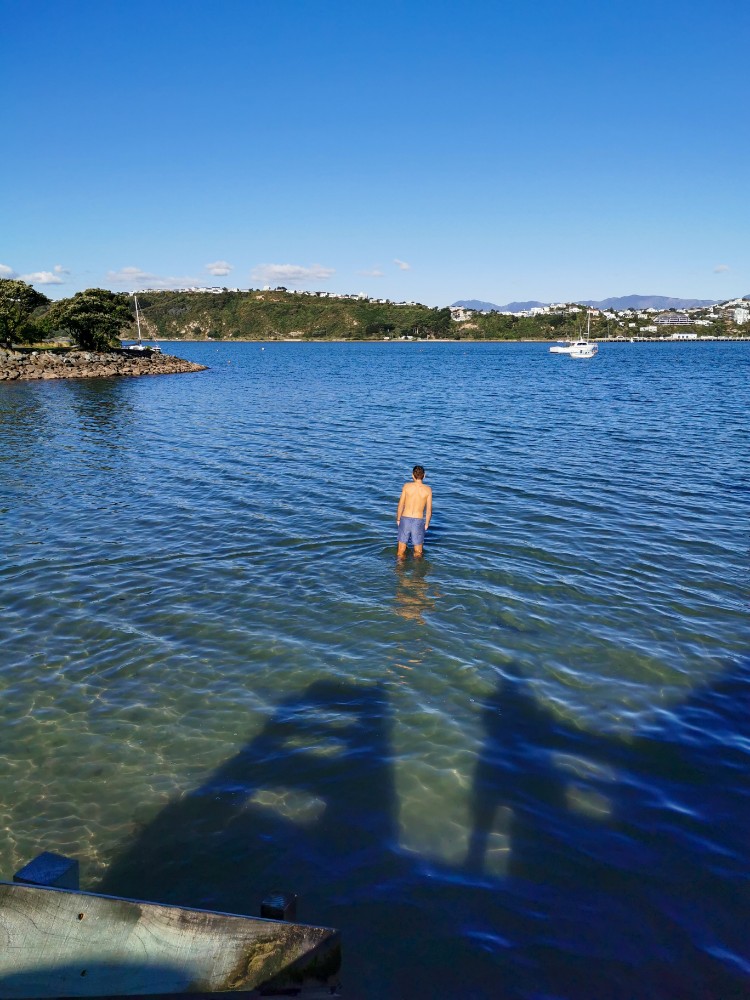 Von mir hats nur der Schatten ins Wasser geschafft 😀
