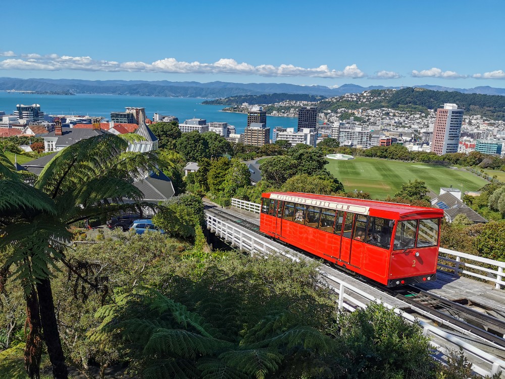 Der schöne Wellington Cable Car