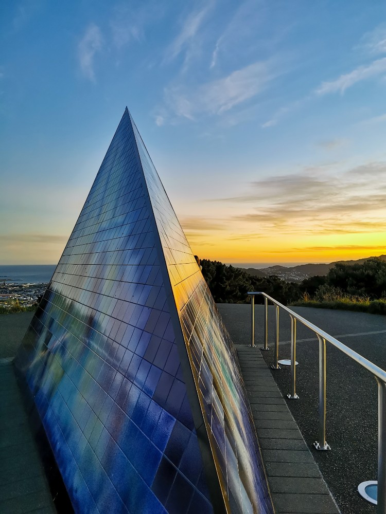 Sogar auf dem Mount Victoria gibt es Kunst