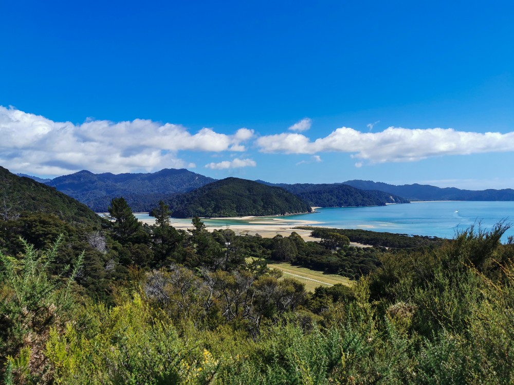 Bester Blick auf das Awaroa Inlet